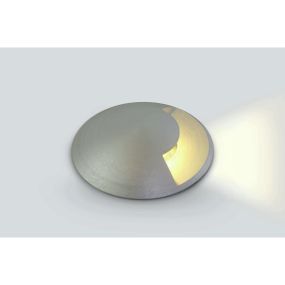 ONE Light Inground Medium Series - Bodeneinbaustrahler für den Außenbereich - Ø 88 mm, Ø 77 mm Einbaumaß - inkl. 3W LED - IP67 - Aluminium