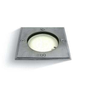 ONE Light GX53 Inground Range - Bodeneinbaustrahler für den Außenbereich - Ø 122 mm, Ø 110 mm Einbaumaß - IP67 - Edelstahl