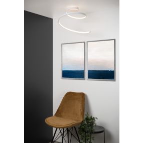 Lucide Maxence - Ø 46 x 35 cm - 24W LED inkl - 3 Stufen dimmbar - weiß