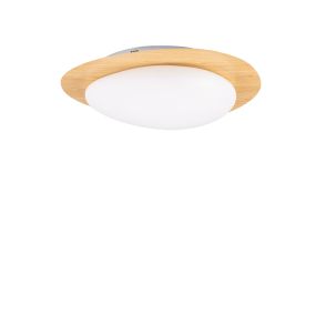 Nova Luce Nimbus - Deckenleuchte - Ø 57 x 13,5 cm - 29W dimmbar LED inkl. - Holz