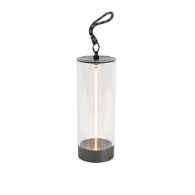 Konstsmide Edison S - tischleuchte - 9 x 9 x 24 cm - 1W dimmbare LED inkl. - IP54 - anthrazit