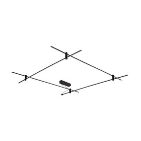 Nova Luce Puzzle - Magnetschienensystem - 150 x 150 x 10 cm - schwarz