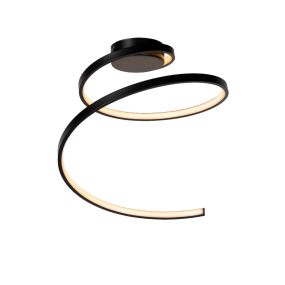 Lucide Maxence - Ø 46 x 35 cm - 24W LED inkl - 3 Stufen dimmbar - schwarz