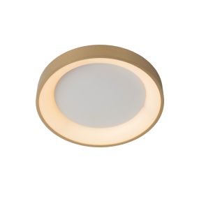 Lucide Vidal - Deckenleuchte - Ø 28 x 6 cm - 21W LED inkl - mattes Gold/Messing.