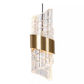 Lucide Kligande - Hängeleuchte - 84 x 8 x 150 cm - 5 x 7,8W LED inkl. - gold