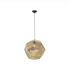 Nova Luce Foggia - Pendelleuchte - Ø 32 x 180 cm - gold