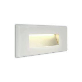 ONE Light Glass Face - Wandeinbauleuchte - 19 x 3,6 x 8 cm - 5W LED inkl. - IP65 - weiß