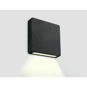 ONE Light Dark Light Step Series - Wandeinbauleuchte - 5 x 4 x 5 cm - 2W dimmbare LED inkl - IP65 - schwarz