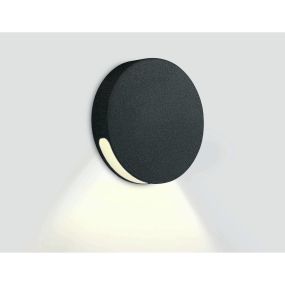ONE Light Dark Light Step Series - Wandeinbauleuchte - Ø 5 x 4 cm - 2W dimmbare LED inkl. - IP65 - schwarz