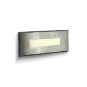 ONE Light Wall Recessed Pro Range - Wandeinbauleuchte - 12 x 6,7 x 4,8 cm - 5W LED inkl - IP65 - Edelstahl