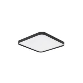Nova Luce Athos - deckenleuchte - 48 x 48 x 6 cm - 30W LED inkl. - sand schwarz