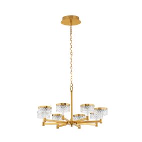 Nova Luce Bion - Hängelampe - Ø 80,7 x 150 cm - 48W LED inkl. - messing gold
