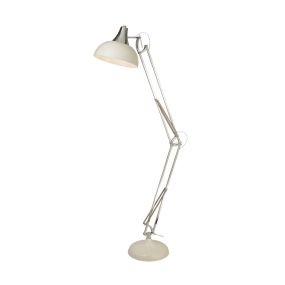 Searchlight Goliath - Tischlampe - 30 x 170 cm - Chrom, Creme und Grau