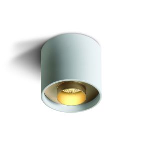 ONE Light Dark Light Cylinders - Aufbaustrahler 1L - Ø 10 x 10 cm - 22W LED inkl. - weiß