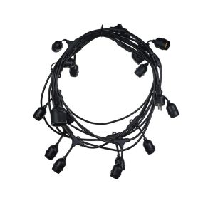 Century Italia Fiesta - 9,27m Lichtergirlande - IP44 - schwarz
