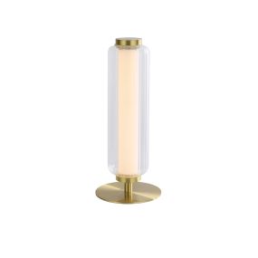 Searchlight Mod - Tischleuchte - Ø 13 x 32 cm - 8W LED inkl - Messing satiniert