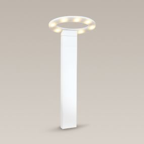 Maxlight Oval - Gartenleuchte - 25 x 25 x 60 cm - 7 x 1W LED inkl. - IP54 - weiß