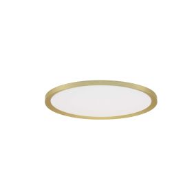 Nova Luce Aoton - Deckenleuchte - Ø 40 x 5 cm - 35W dimmbar LED inkl. - gebürstetes gold