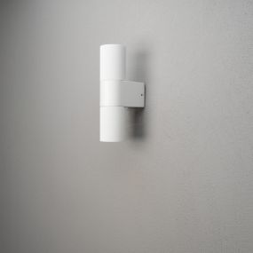 Konstsmide Temi Up/Down - Außenwandleuchte - 6,5 x 11,5 x 23,5 cm - IP54 - weiß