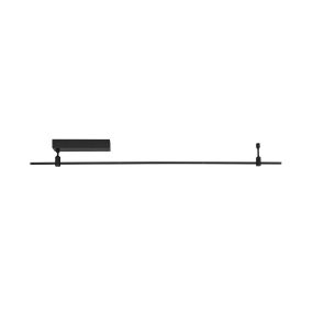 Nova Luce Magna - magnetische Wand-/Deckenstruktur - 150 x 1,5 x 12 cm - geeignet für maximal 120W LED - sandschwarz