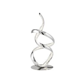 Searchlight Twirls - Tischleuchte - 18,5 x 39,5 cm - 13W LED inkl - Chrom