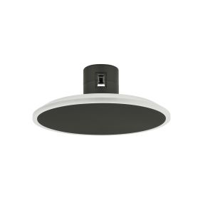 Nova Luce Libo - Lichtpunkt Magnetschienensystem - Ø 16 x 6 cm - 6W LED inkl. - Sand schwarz