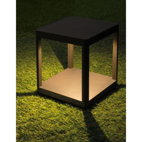 Nova Luce Surf - Gartenleuchte - 23 cm - 10W LED inkl. - IP65 - anthrazit