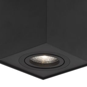 Nova Luce Rende - Aufbaustrahler - 8 x 8 x 9 cm - schwarz