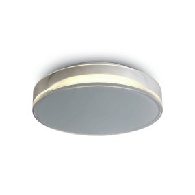 ONE Light Indoor/Outdoor Light Points - Außen-Decken-/Wandleuchte - Ø 23,8 x 5,4 cm - 12W LED inkl. - IP65 - weiß