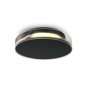 ONE Light Indoor/Outdoor Light Points - Außen-Decken-/Wandleuchte - Ø 23,8 x 5,4 cm - 12W LED inkl. - IP65 - schwarz