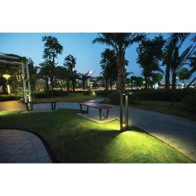 ONE Light LED Garden Path Lights - Gartenleuchte - 12 x 8 x 80 cm - 10W LED inkl. - IP65 - schwarz