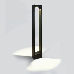 ONE Light LED Garden Path Lights - Gartenleuchte - 12 x 8 x 80 cm - 10W LED inkl. - IP65 - schwarz
