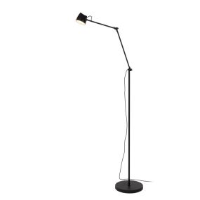 Lucide Milne - Stehleuchte mit Touch-Dimmer - 143 cm - 8W dimmbare LED inkl - schwarz