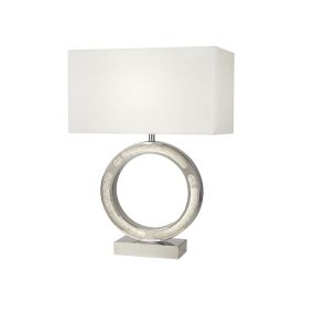 Searchlight Alaska - Tischleuchte - 32 x 60 cm - 9W LED inkl - weiß und chrom