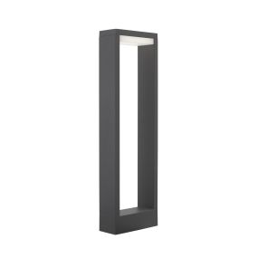 Nova Luce Lugo - Gartenleuchte - 6 x 15 x 50 cm - 10W LED inkl. - IP54 - dunkelgrau