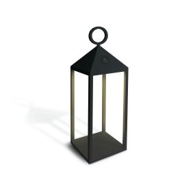 ONE Light Rechargeable Path Light - Stehleuchte - 14 x 14 x 46 cm - 3W LED inkl. - IP54 - schwarz