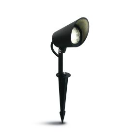 ONE Light LED Garden Spots - Bodenspot auf Erdspieß - 10,4 x 5,7 x 16 cm - 8W dimmbare LED inkl - IP65 - schwarz