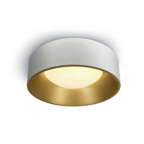 ONE Light Dekorative Plafo - Deckenleuchte - Ø 48 x 14,2 cm - 30W LED inkl. - weiß