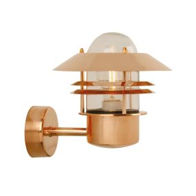Nordlux Blokhus - Außenwandleuchte - 22 x 23 cm - IP54 - Kupfer