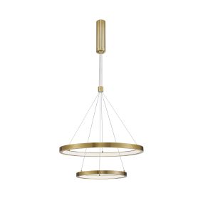 Nova Luce Empatia - Hängeleuchte - Ø 60 x 120 cm - 60W dimmbare LED inkl. - Messing gold