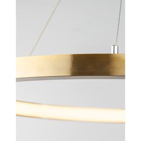 Nova Luce Empatia - Hängeleuchte - Ø 60 x 120 cm - 35W dimmbare LED inkl. - Messing gold