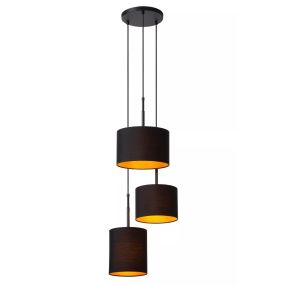 Lucide Maya - Hängeleuchte 3L - Ø 46 x 177 cm - schwarz