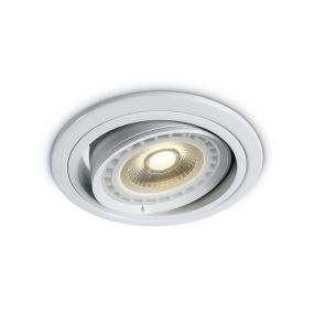 ONE Light Adjustable Round - Einbaustrahler - Ø 175 mm, Ø 155 mm Einbaumaß - weiß