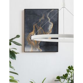 Nova Luce Empatia - Hängeleuchte - Ø 60 x 120 cm - 35W dimmbare LED inkl. - sandweiß
