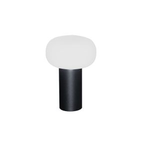 Konstsmide Antibes - Tischleuchte - Ø 13 x 19 cm - 2,5W dimmbare LED + RGB inkl - wiederaufladbar - IP54 - schwarz