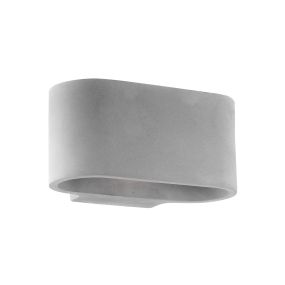 Nova Luce Zerino - Wandleuchte - 18 x 10 x 9 cm - grau