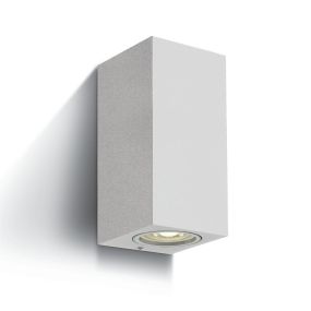 ONE Light GU10 Outdoor Cube Lights - Außenwandleuchten - 7 x 7,7 x 16,5 cm - IP65 - weiß
