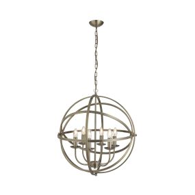 Searchlight Orbit - Kronleuchter - Ø 60 x 210 cm - Messing antik