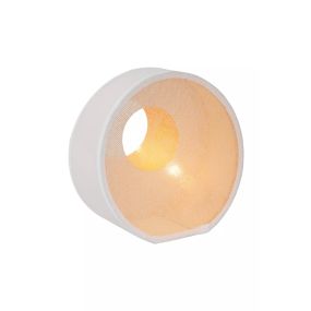 Lucide Loxia - Tischleuchte - 27,5 x 14 x 26,3 cm - weiß/beige