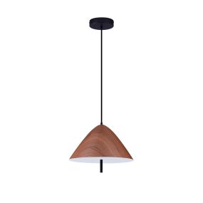 Nova Luce Oros - Hängelampe - Ø 40 x 150 cm - 17W LED inkl. - sandgestrahltes Holz
